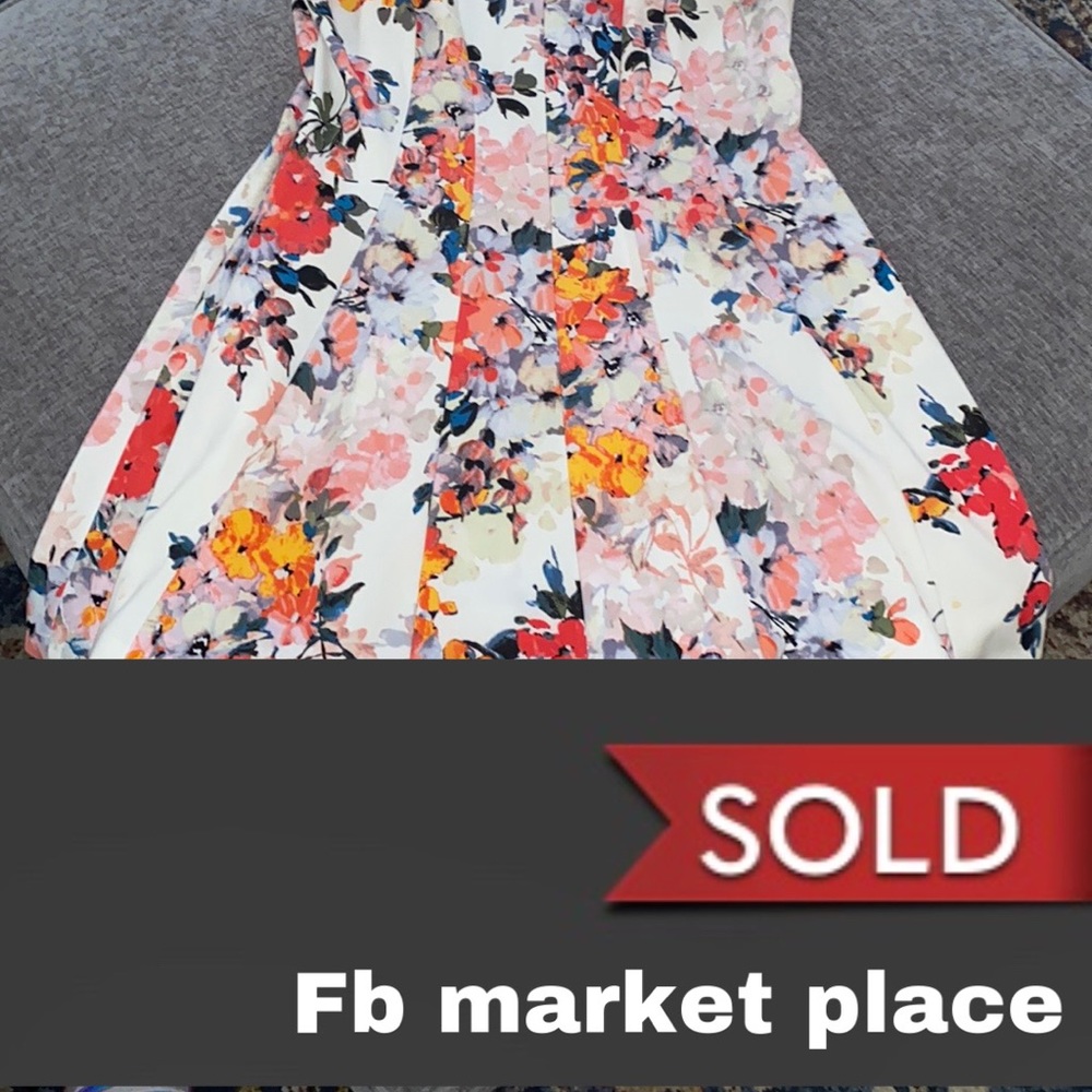 Floral midi dress 18W